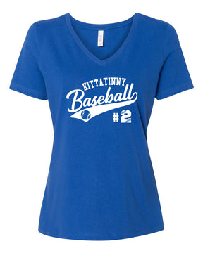 Kittatinny Baseball design 3 V-neck T-Shirt