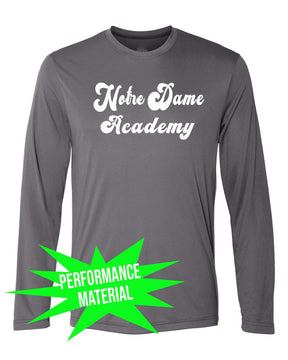 Notre Dame Performance Material Long Sleeve Shirt