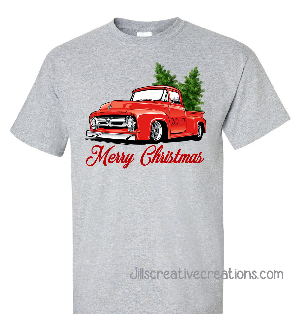 Christmas Trees in a pickup T-shirt, Christmas, Trucks