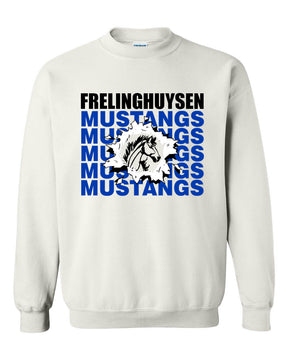 Mustangs design 3 non hooded sweatshirt