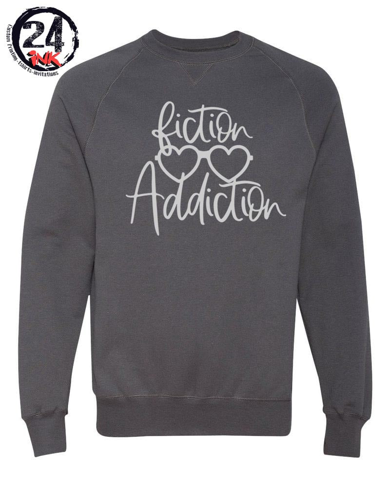 Fiction addiction non hooded sweatshirt