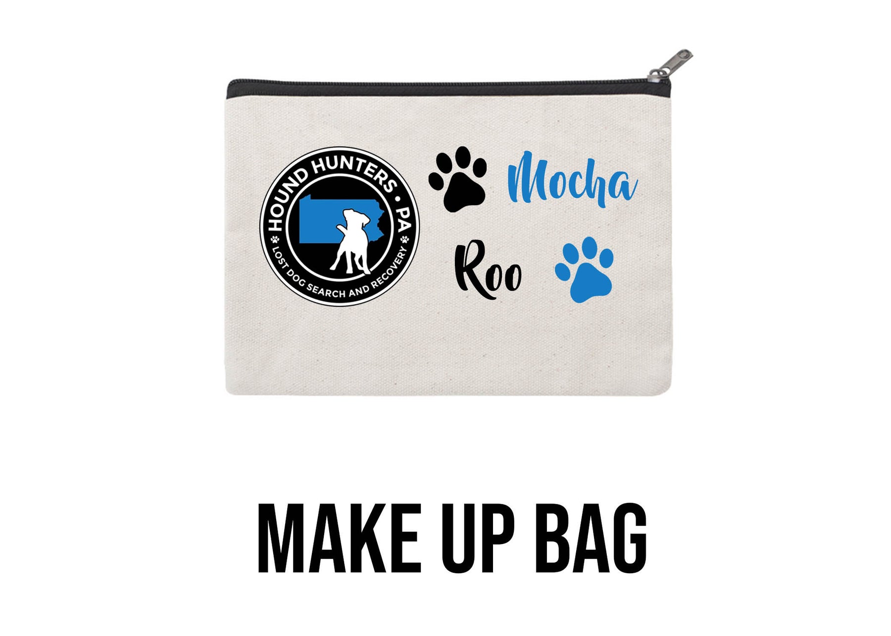 Hound Hunters Make up bag, Doggie treat bag