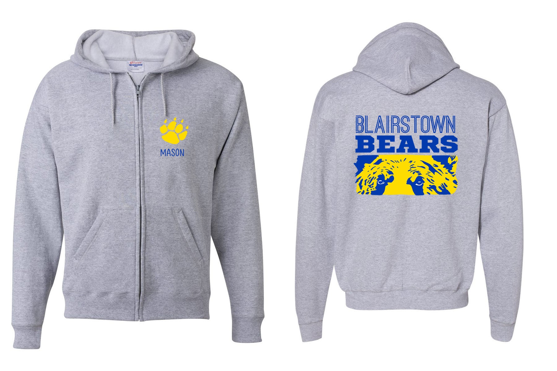 Bears design 4 Zip up Sweatshirt