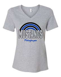 Mustangs Rainbow V-neck T-Shirt