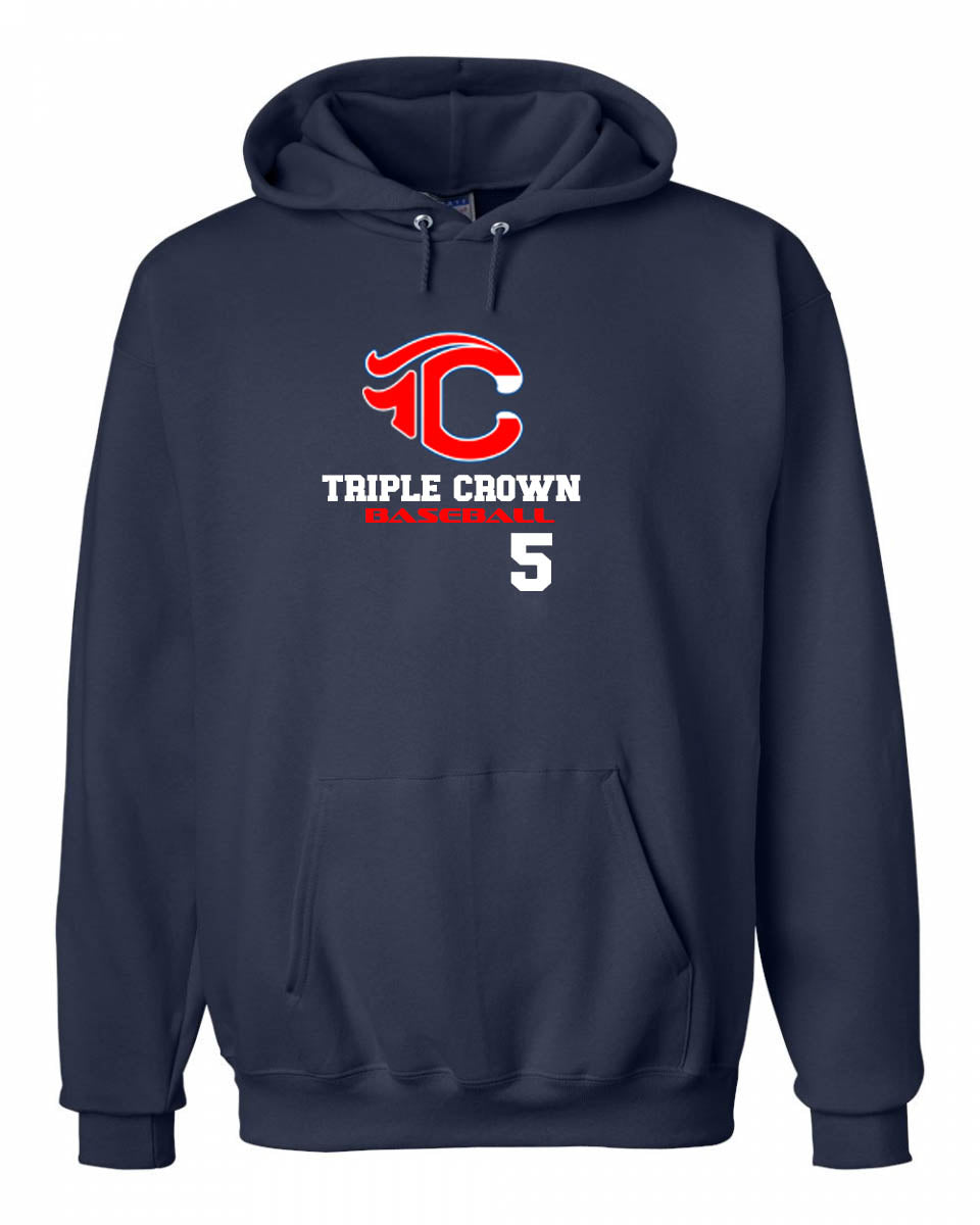 Triple Crown Number Hooded Sweatshirt