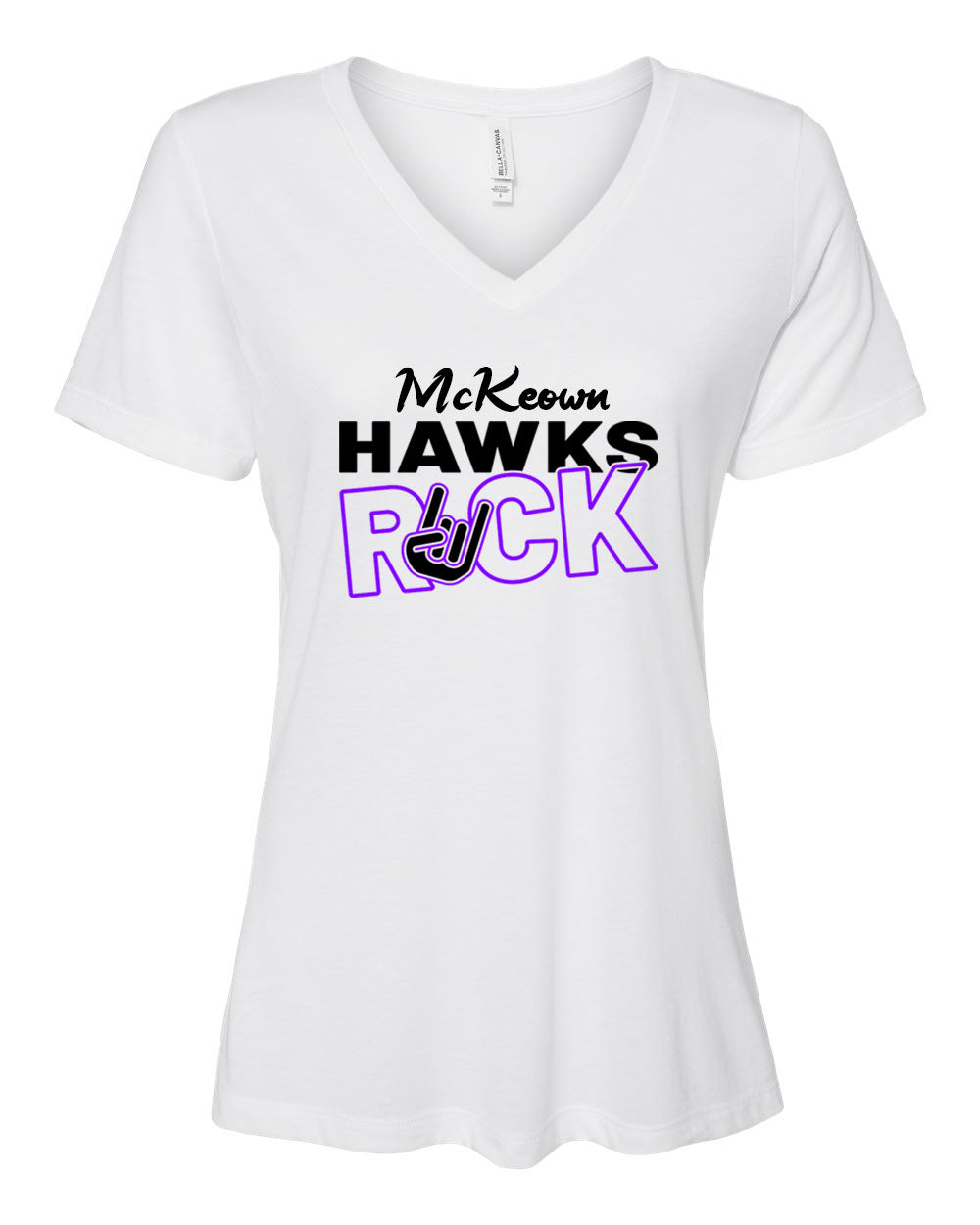 McKeown Hawks Rock V-Neck