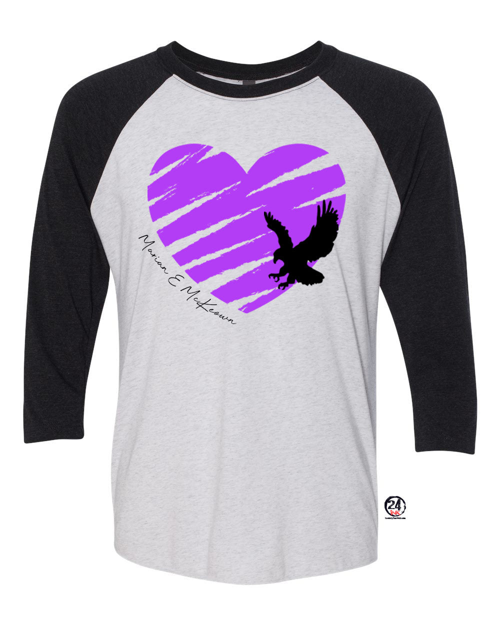 Heart Hawk Raglan shirt