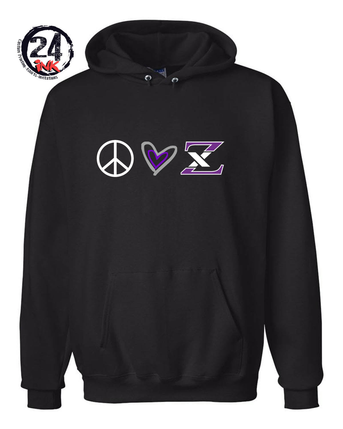 Peace Love Zodiacs Hooded Sweatshirt