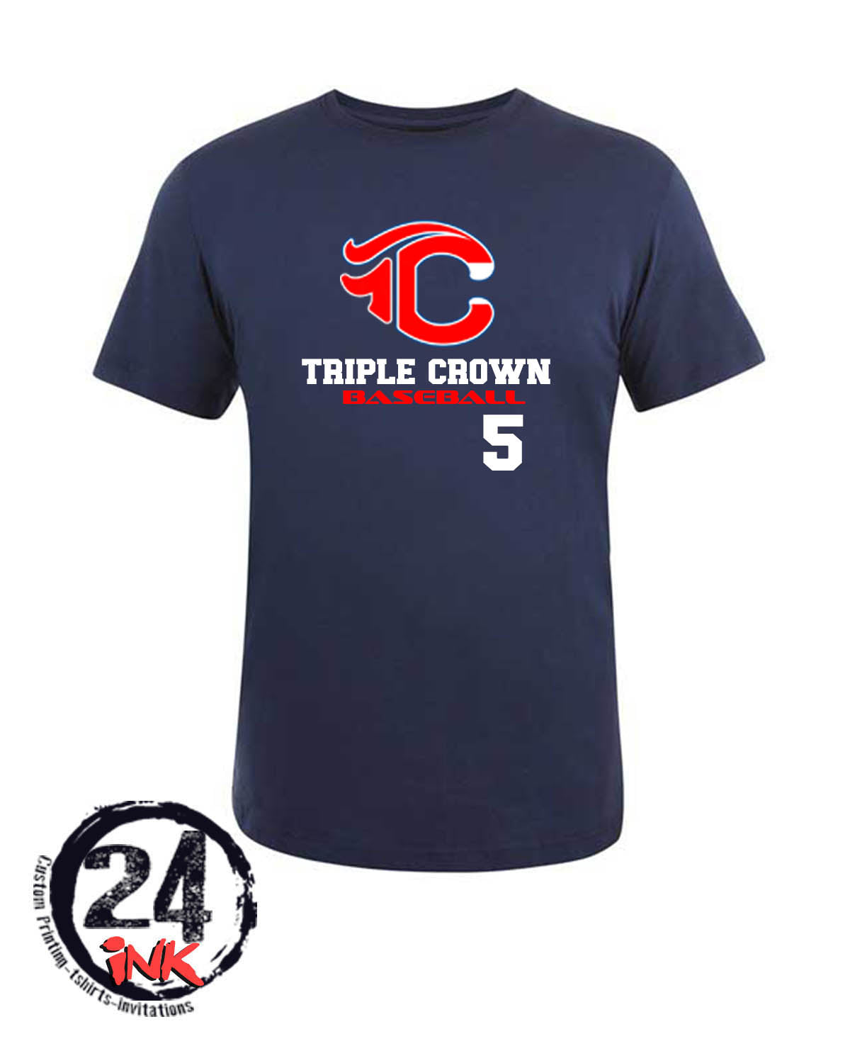 Triple Crown Number T-shirt