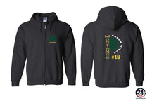 Green Hills Basketball design 4 Zip up Sweatshirt