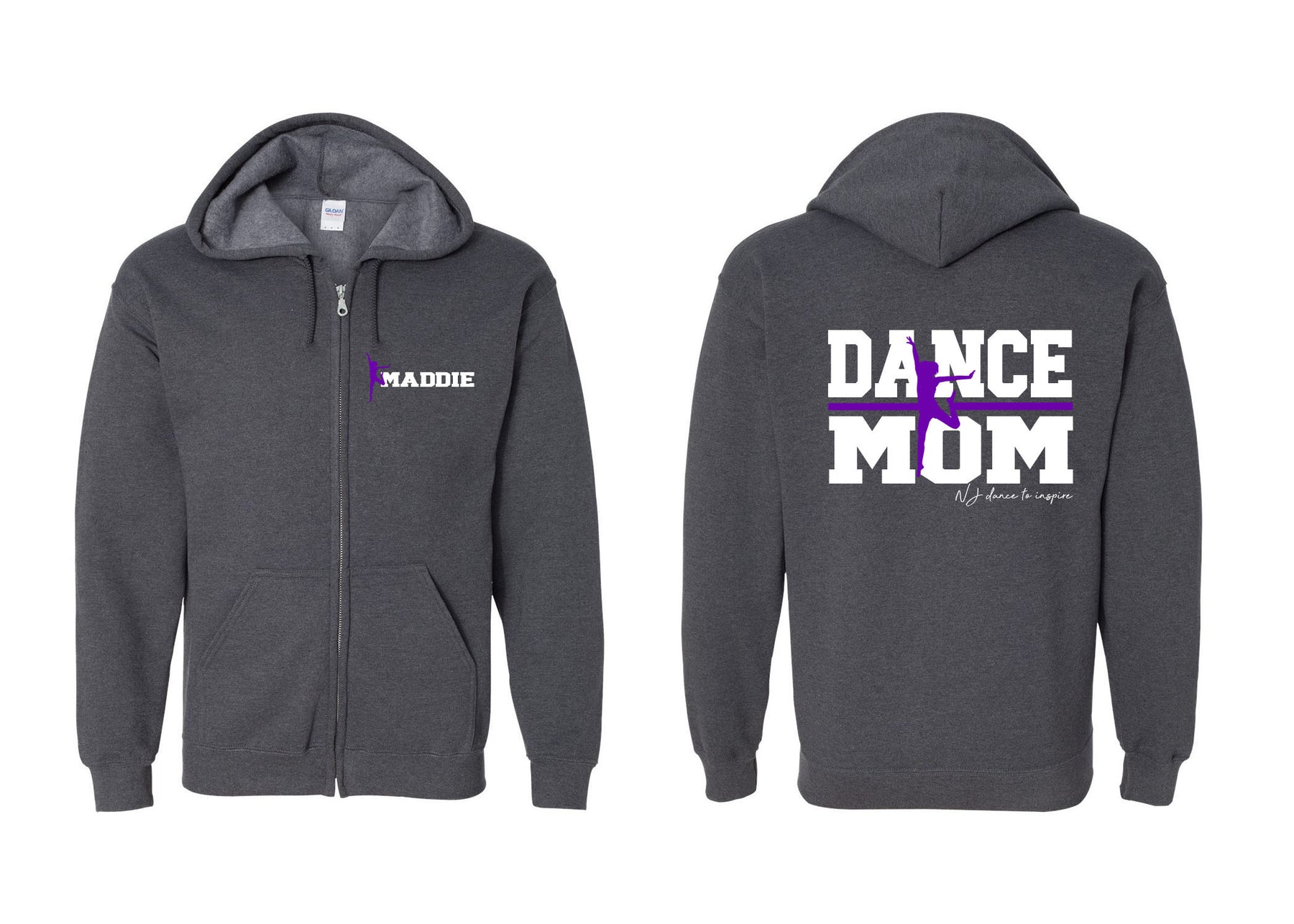 NJ Dance design 9 Zip up Sweatshirt