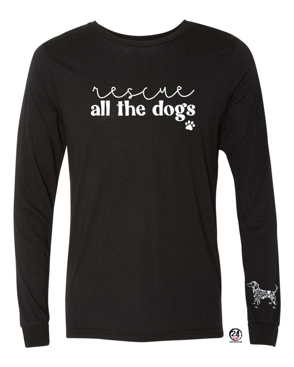 Rescue all the dogs Long Sleeve Shirt
