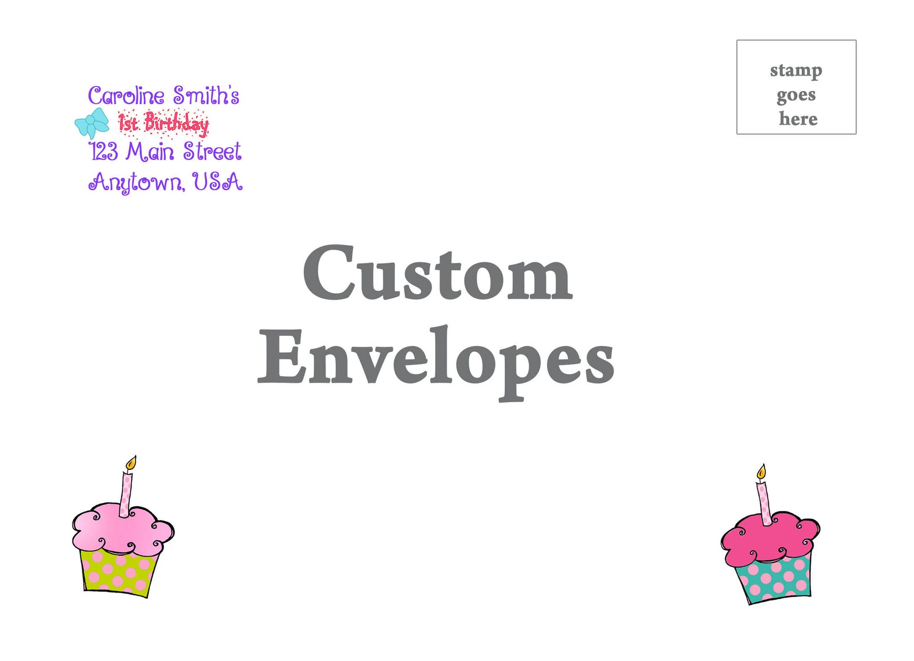 Cupcake Envelopes