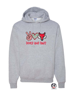 Peace love foxes Hooded Sweatshirt