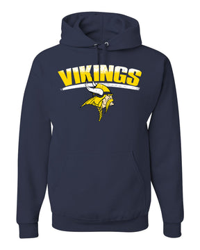 Distressed Viking Hooded Sweatshirt