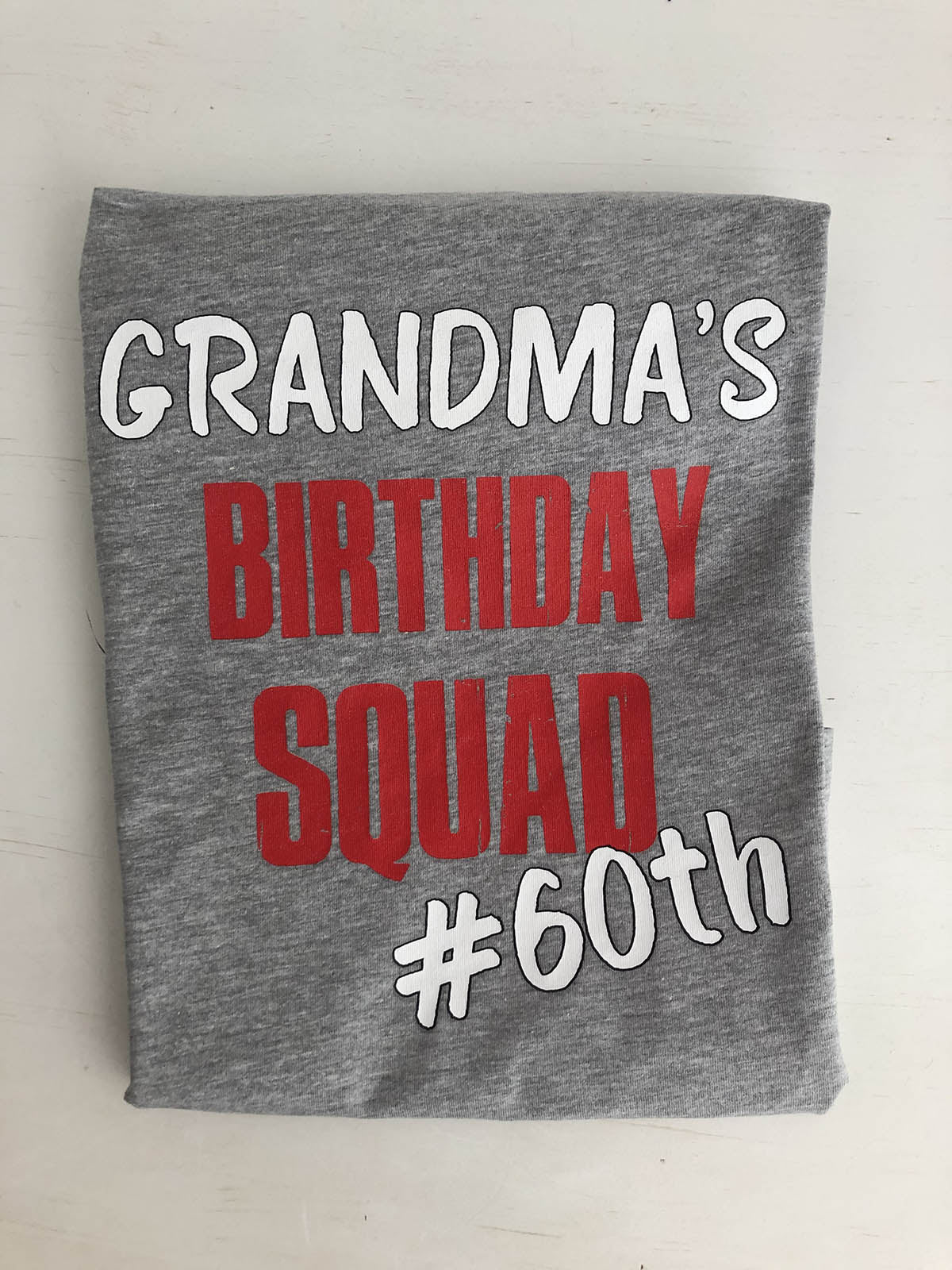 Grandma's Birthday Squad T-shirt