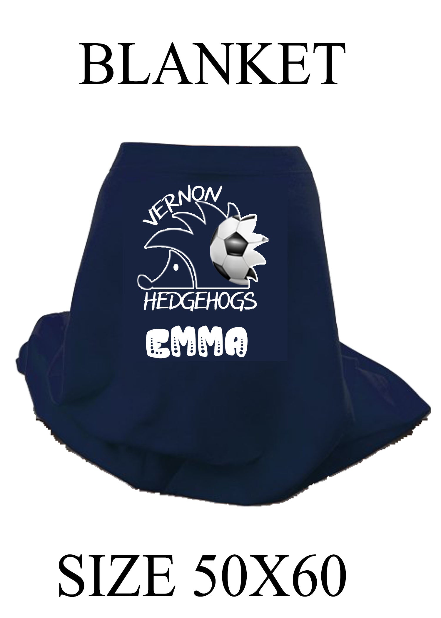 Hedgehog Soccer Blanket