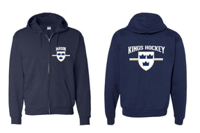 Kings Hockey Design 5 Zip up Sweatshirt