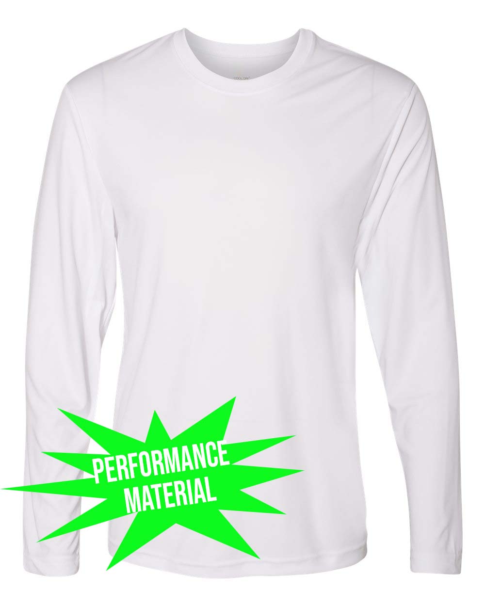 Green Field Hockey Performance Material Design 3 Long Sleeve Shirt