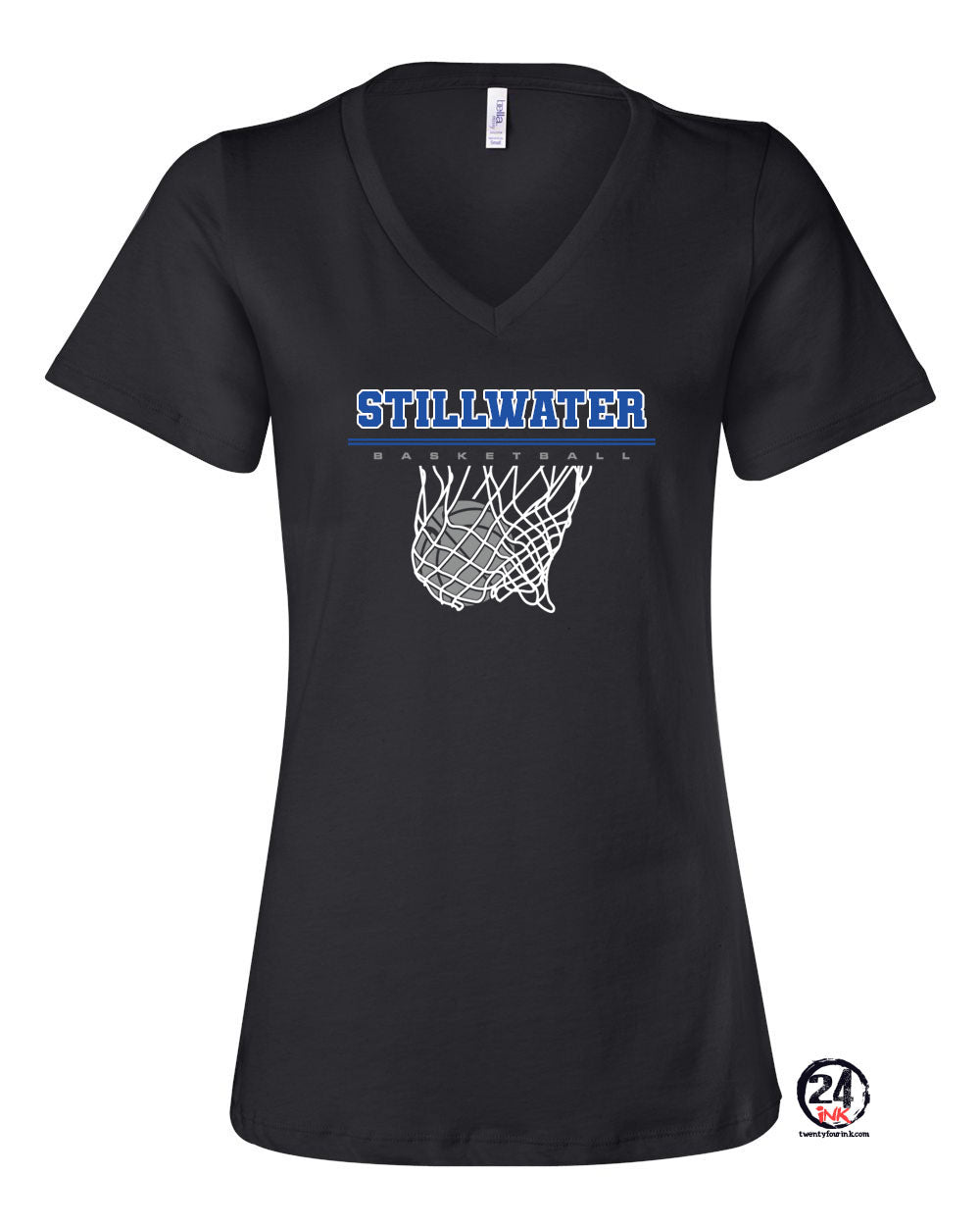Stillwater Basketball Net V-neck T-Shirt
