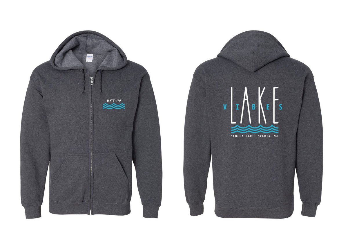 Seneca Lake design 2 Zip up Sweatshirt