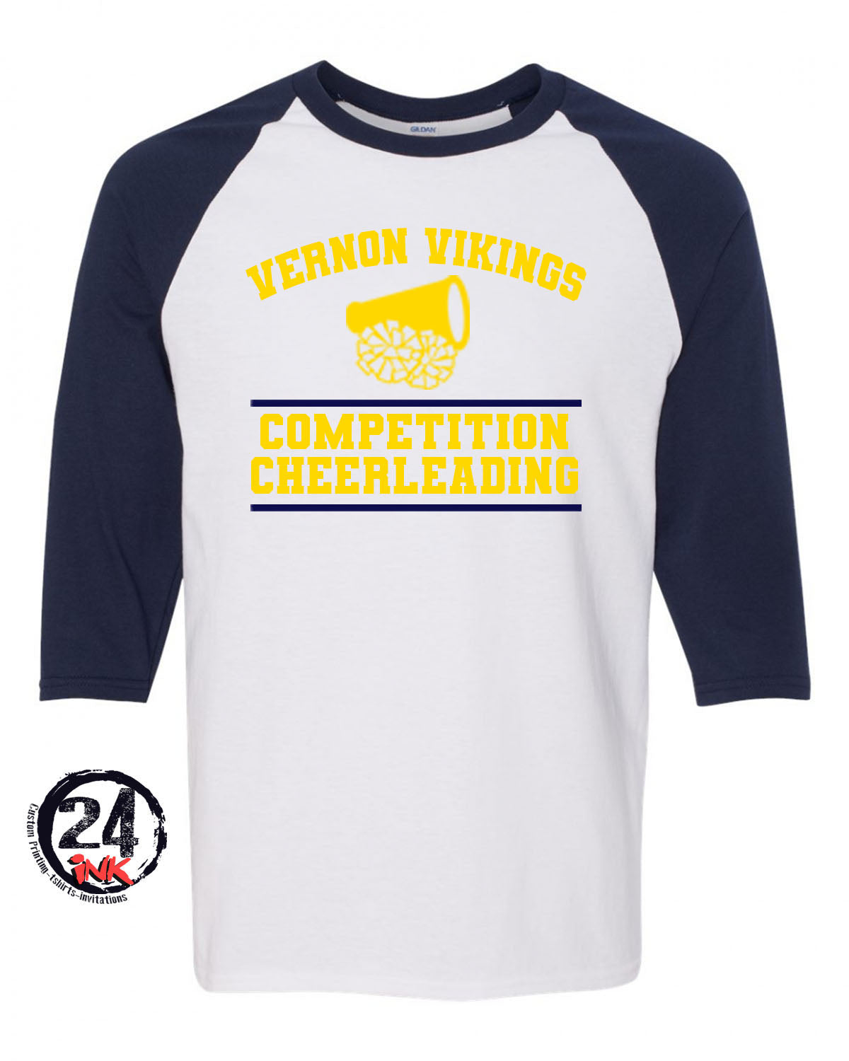 Vernon competition cheer 2021 raglan shirt