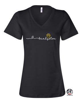 Sandyston Love V-neck T-shirt