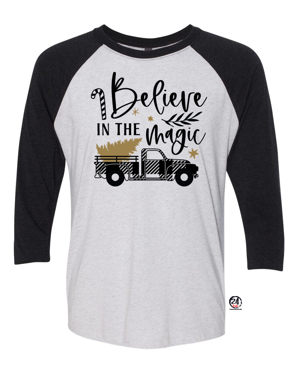 Believe in the magic raglan shirt