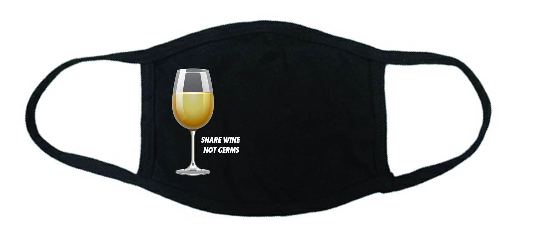 Share Wine Not Germs Face Mask, Masks