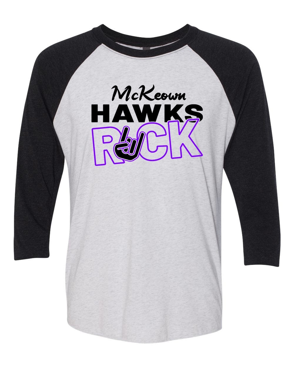 McKeown Hawks Rock Raglan shirt