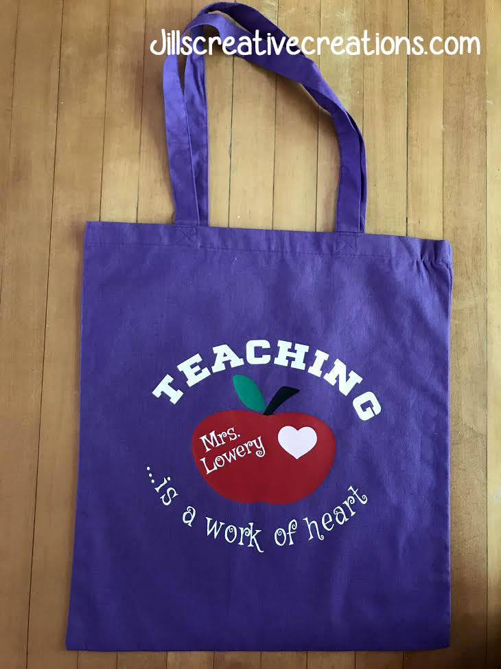 Teaching is a work of heart Tote Bag