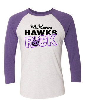 McKeown Hawks Rock Raglan shirt