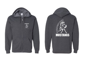 Mustangs design 4 Zip up Sweatshirt