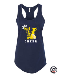 Big V Cheer Bow Racerback Tank Top