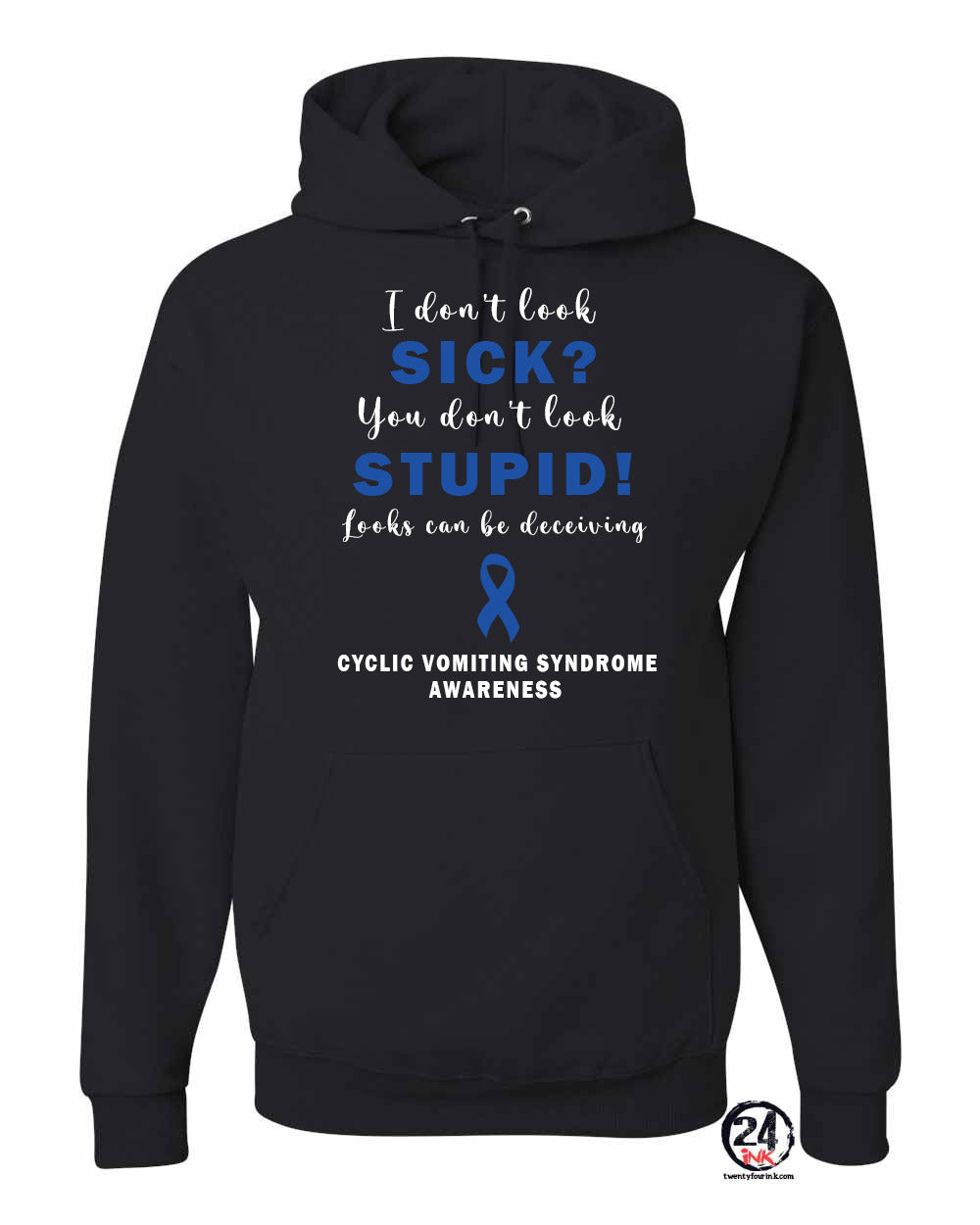 Cyclic Vomiting Syndrome Awareness Hooded Sweatshirt