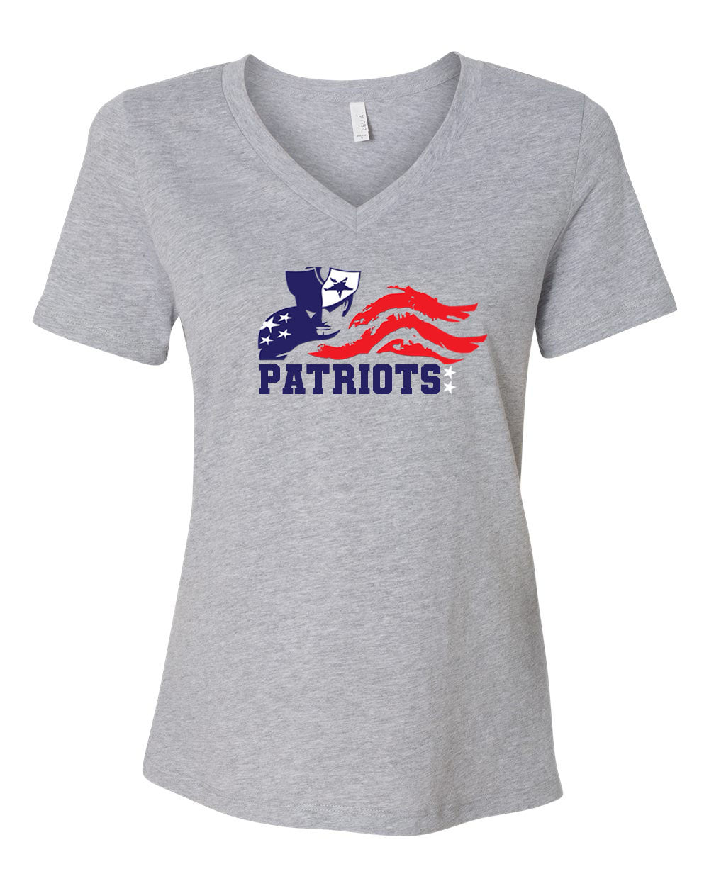 Distressed Patriots logo V-neck T-shirt
