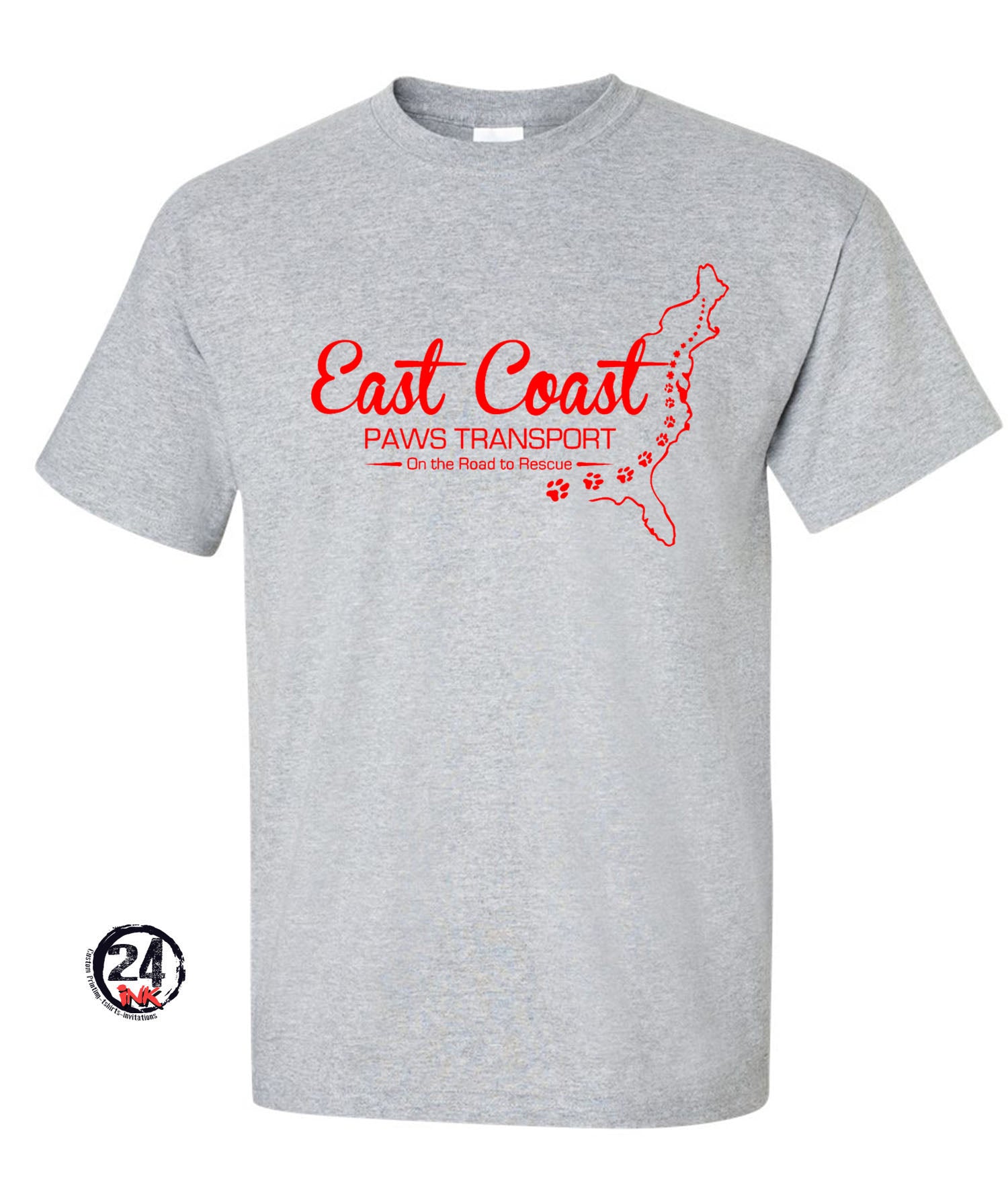East Coast Paws Transport T-Shirt