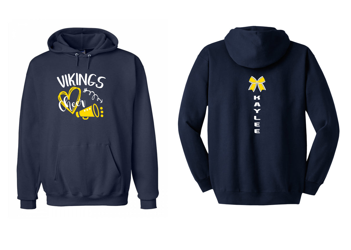 Vikings Cheer Heart Hooded Sweatshirt