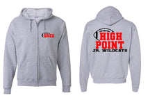 High Point Football design 2 Zip up Sweatshirt