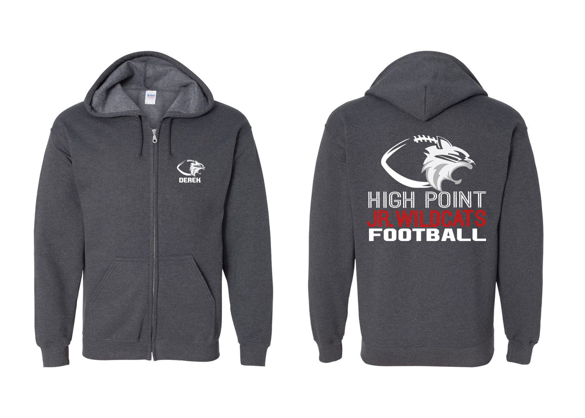 High Point Football design 1 Zip up Sweatshirt