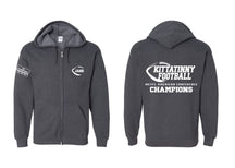 Kittatinny Football Champs Zip up Sweatshirt