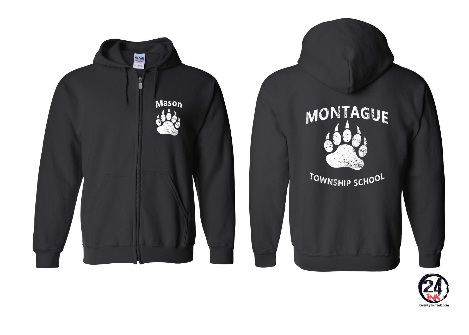 Montague design 3 Zip up Sweatshirt