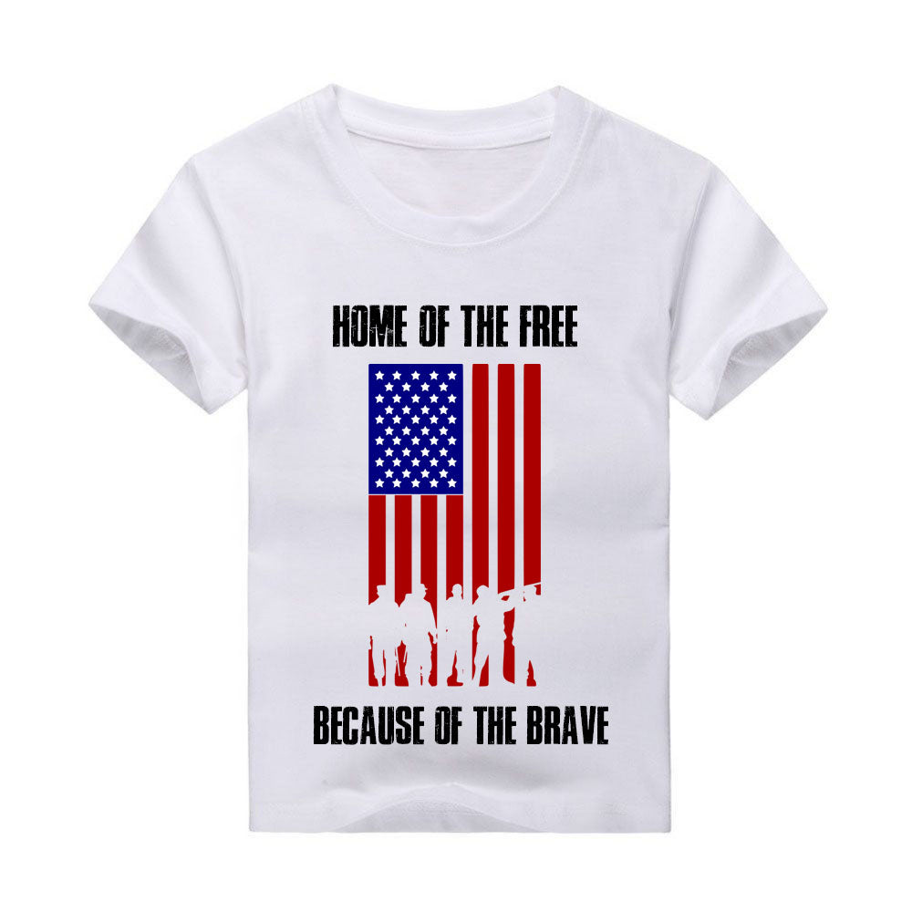 Home of the free because of the brave T-shirt, Military