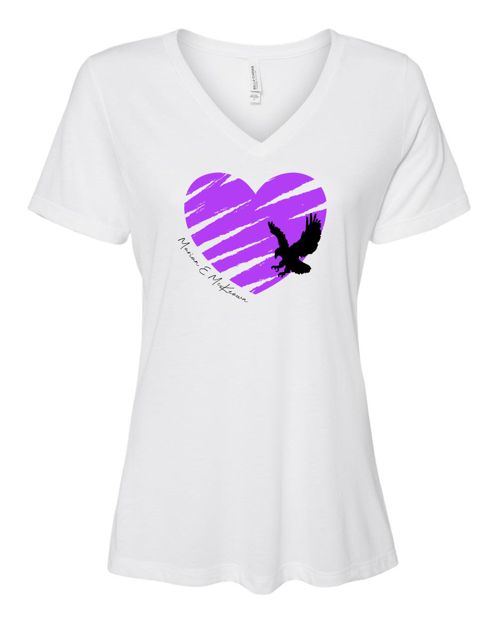 Heart Hawk V-neck T-Shirt