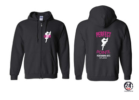 Perfect Pointe Design 8 Zip up Sweatshirt