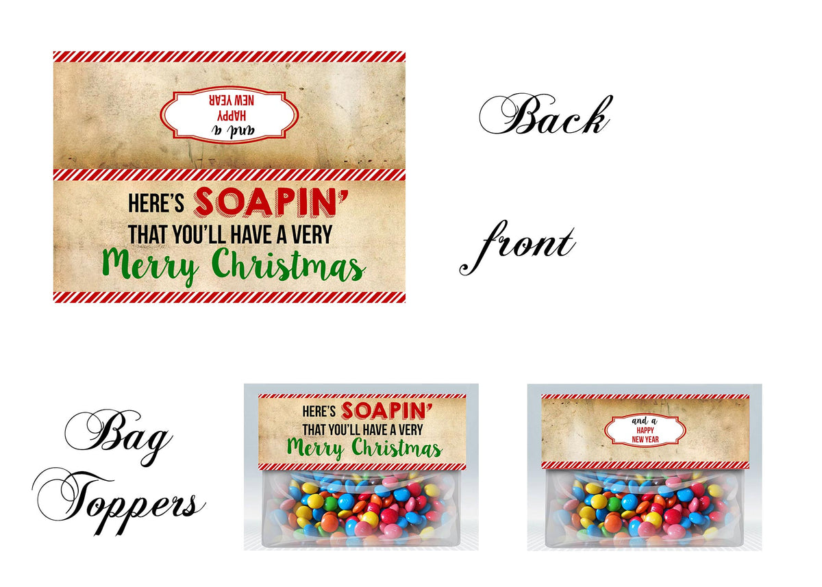 Christmas bag toppers 24 INK DEAL
