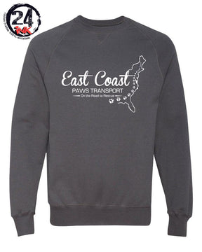 East Coast Paws Transport non hooded sweatshirt