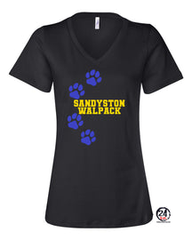 Paws V-neck T-shirt