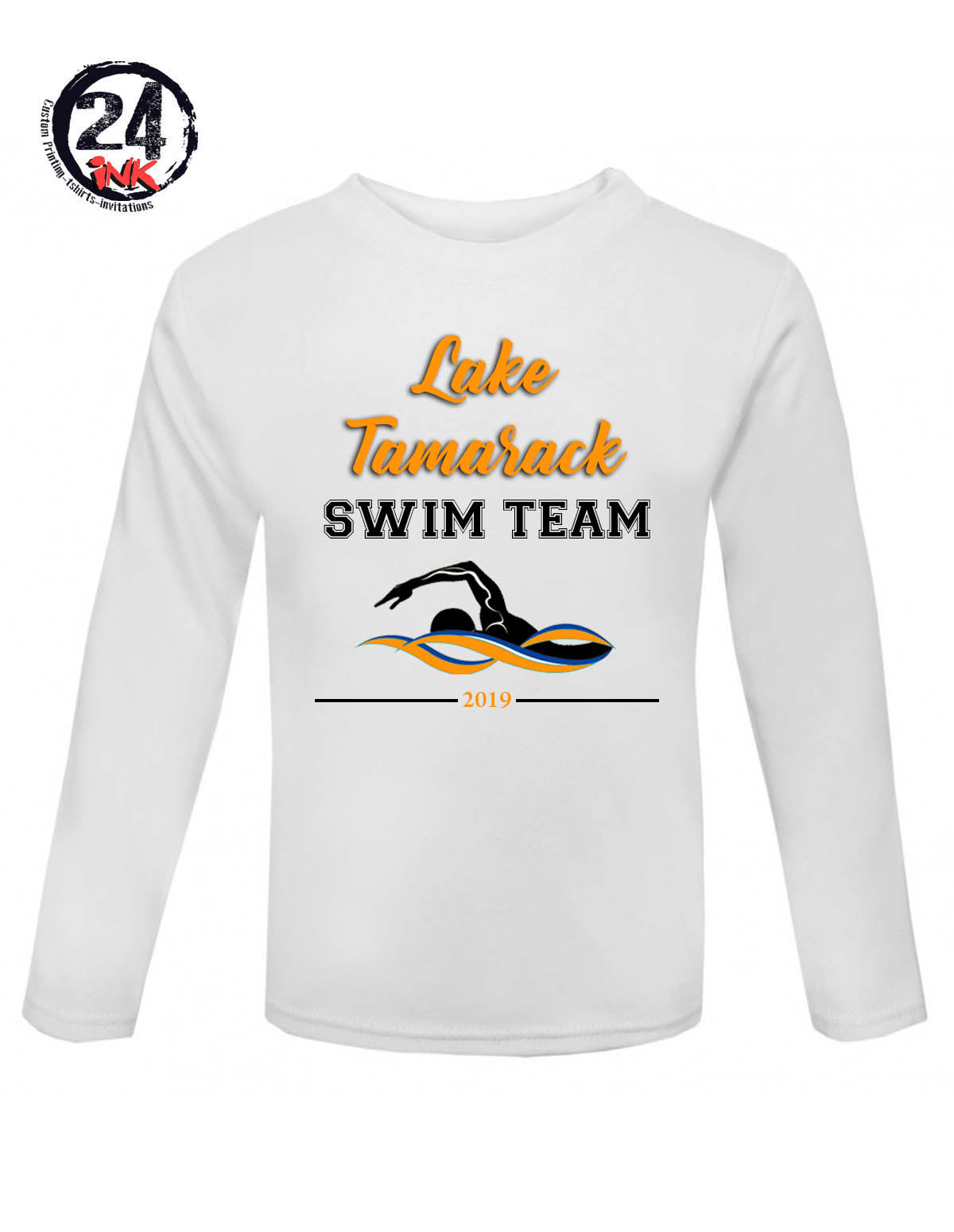 Lake Tamarack Swim Team Shirt Design 2