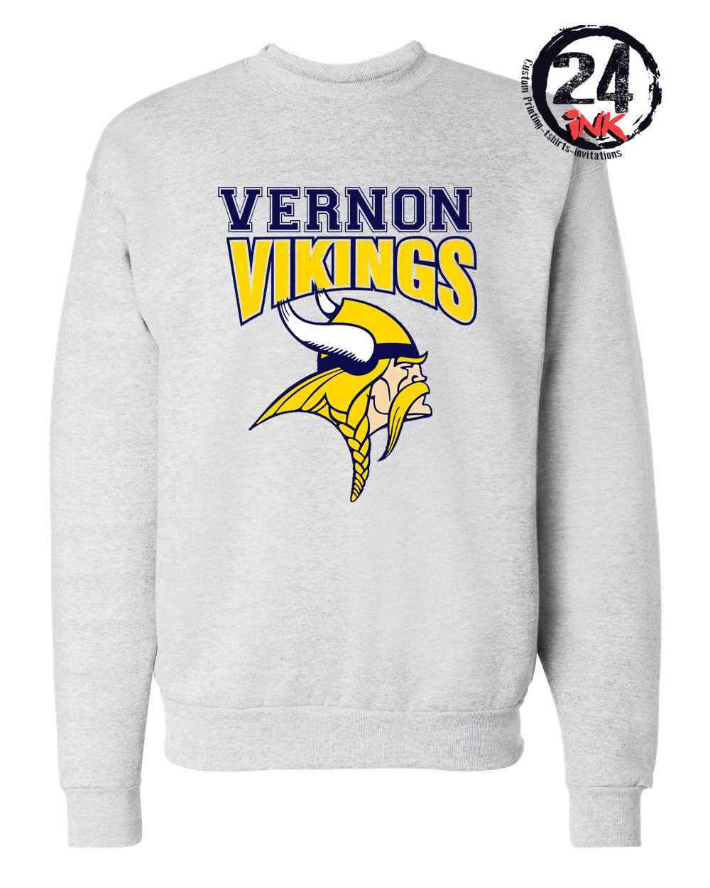 Vernon Vikings Logo non hooded sweatshirt